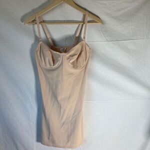 Body by Nancy Ganz Lightly Lined Underwire Shaper Slip Sz 36C